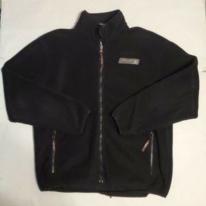 Spyder Men's Foremost Black Knit Fleece Full Zip Front Pocket Jacket Sz Large